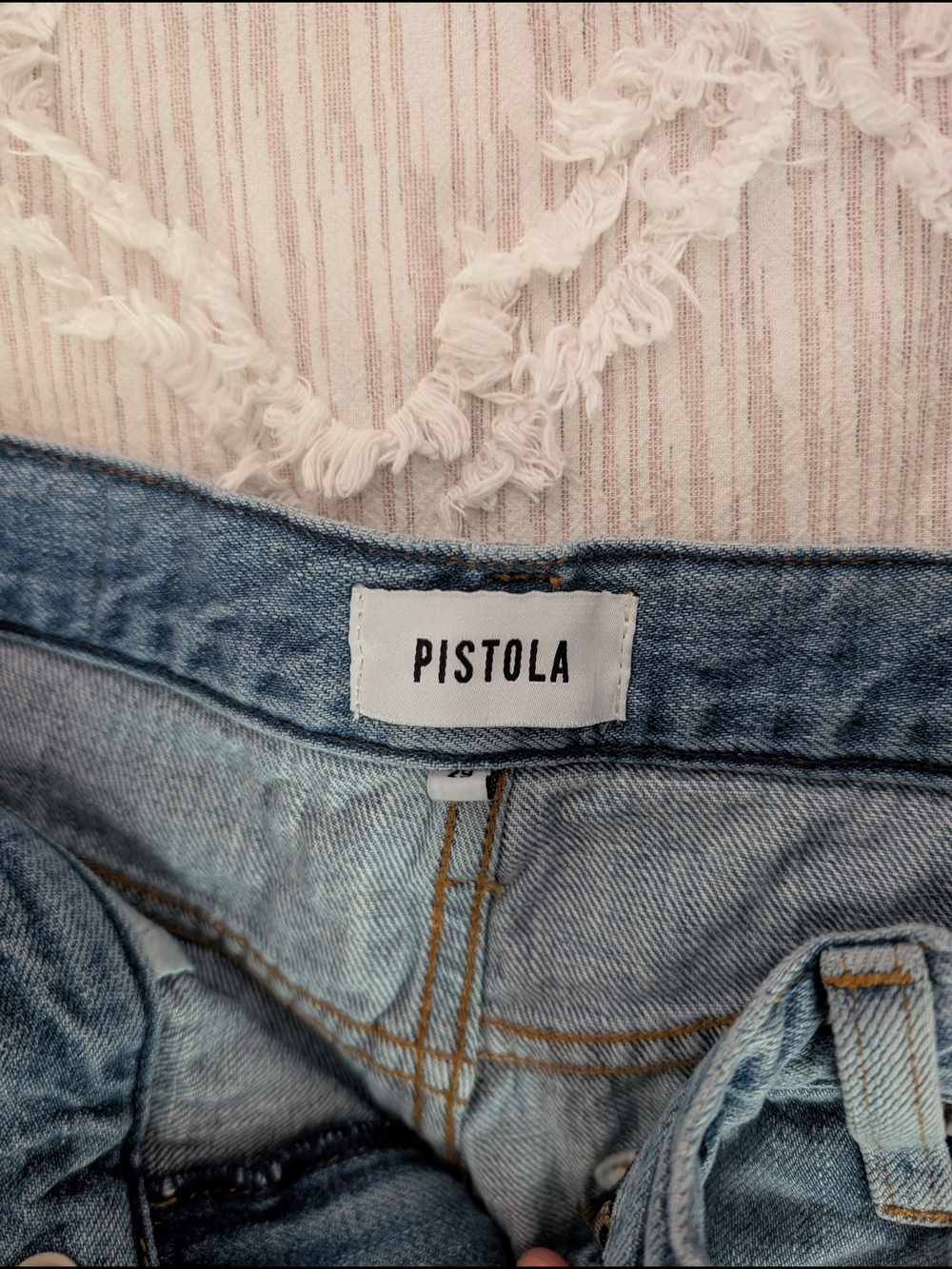 Pistola Light Blue Wide-Leg Jeans - Picture 3 of 10